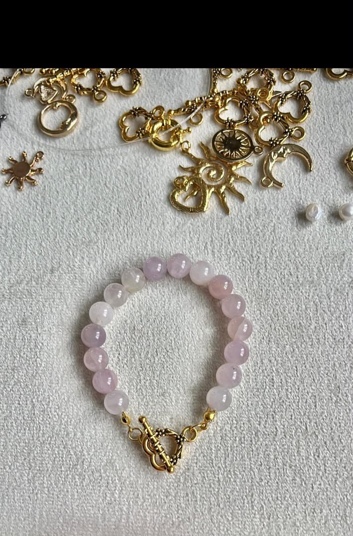Rose Quartz Pembe Kuvars Doğal Taş Bileklik
